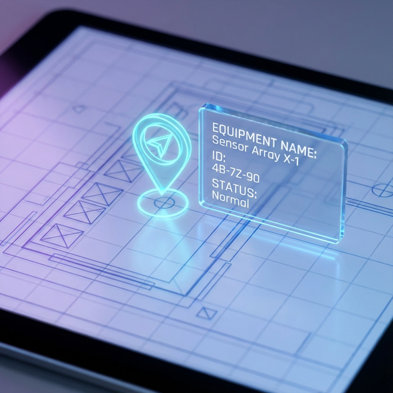 CAD with Location Pins and Data